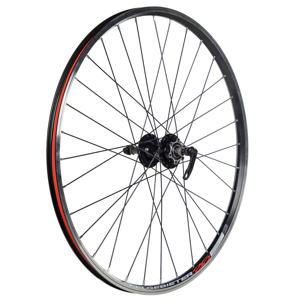 Колесо 26" зад, двустен.обод 32 отв., втулка  сталь под Disc-brake, экс-к под трещетку 6-8 ск. Пром подшип