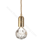 Pendant design lamp Crystal Bulb by Lee Broom (Clear)