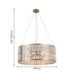 Подвесная люстра Prismata 4483-6P, 6*E14*60W. ТМ F-Promo