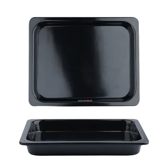 Гастроемкость 1/2 h40 мм пластик меламин 320*259*40 мм 2,5 л Black P.L. Proff Cuisine