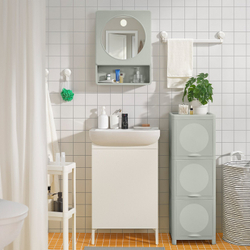 IKEA IVÖSJÖN  (ИКЕА ИВЁШЁН)  -  Шкаф с дверцей - зелёный 33х34х99 см