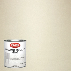 Краска Krylon Glitter Finish декоративное прозрачное покрытие с глиттером, золото /серебро / перламутр 0,946л