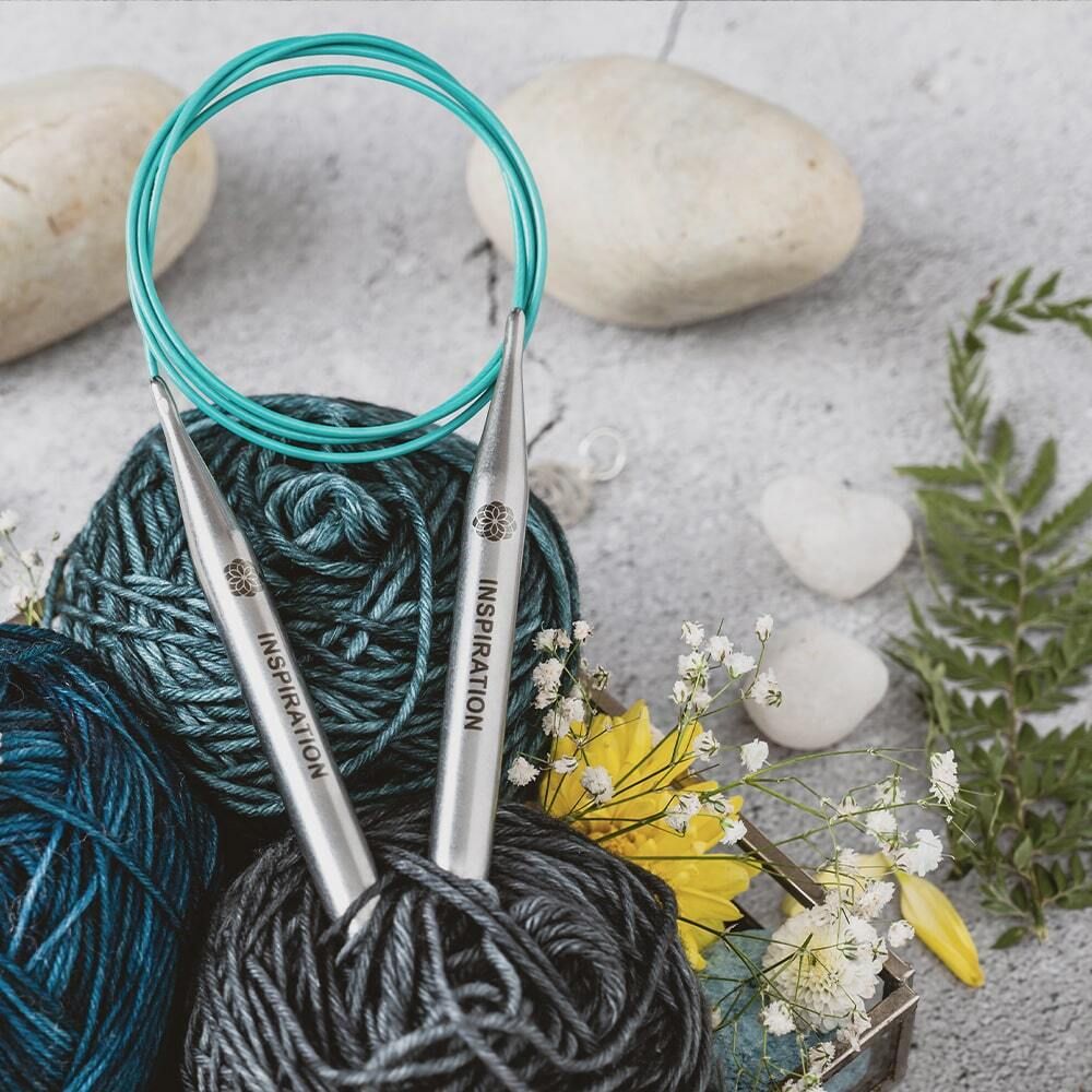 Спицы круговые Knit Pro Mindful 4,5 мм / 25 см, нержавеющая сталь, серебристый, 36047