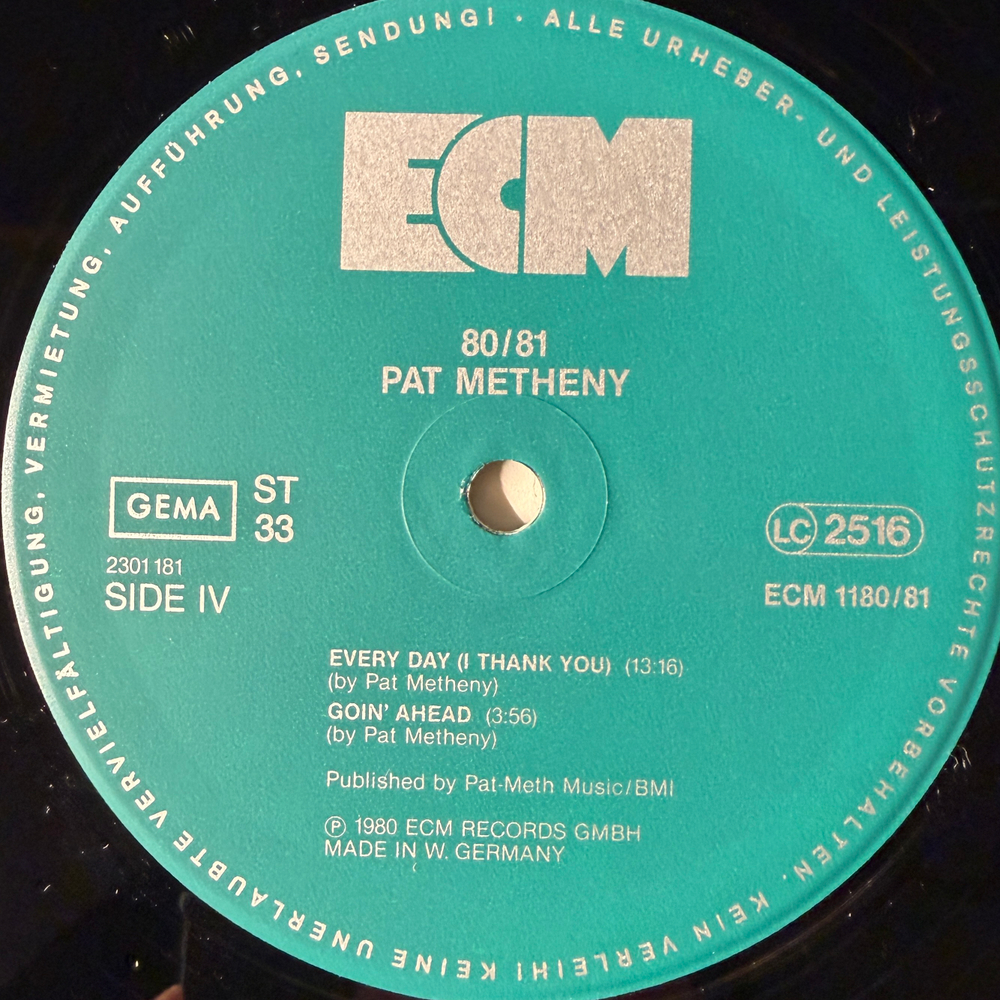 Pat Metheny, Charlie Haden, Jack DeJohnette, Dewey Redman, Mike Brecker ‎– 80/81 2LP (Германия 1981г.) ECM