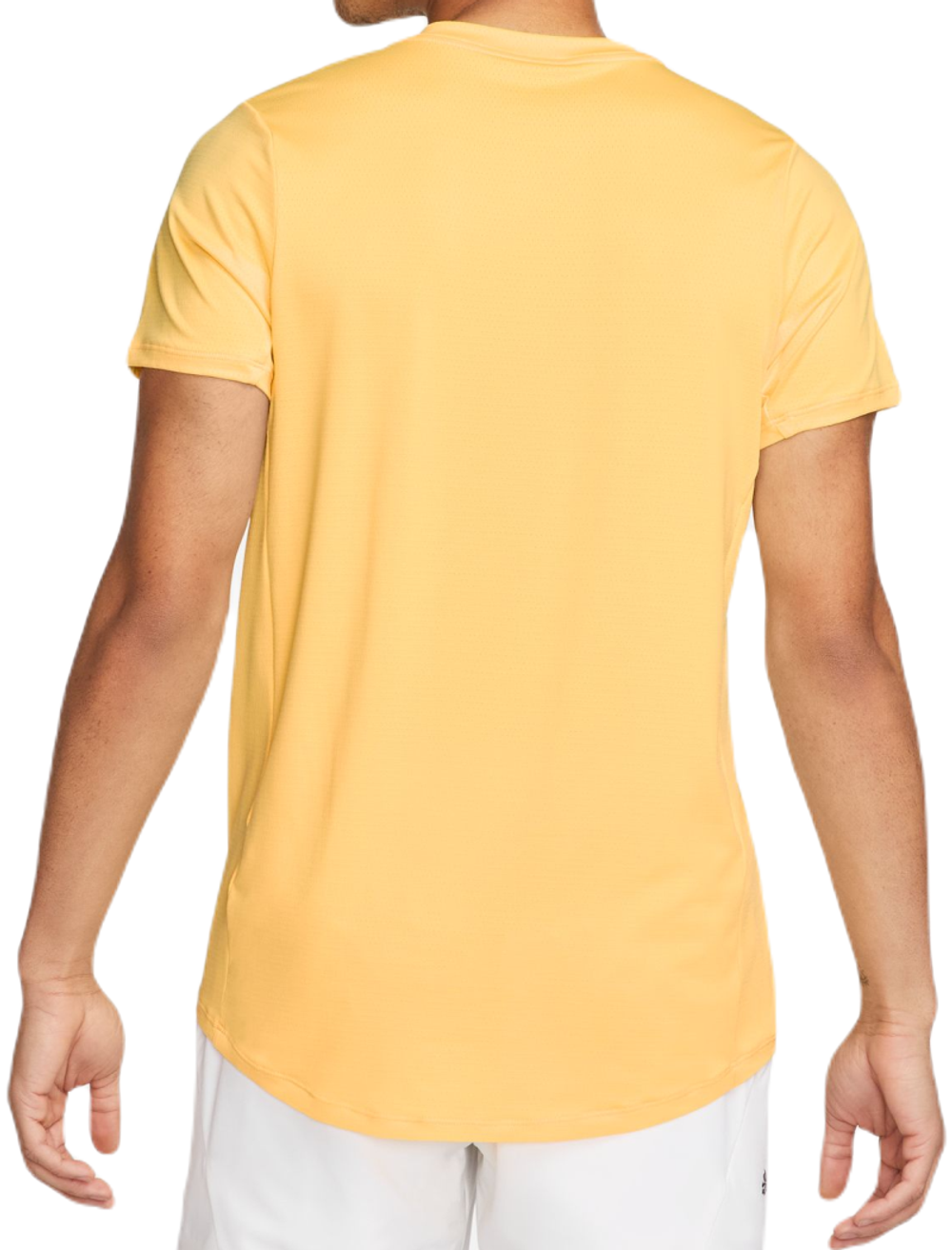 Мужская теннисная футболка Nike Court Dri-Fit Advantage Crew Top - желтый