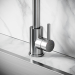 Смеситель для кухни из нержавеющей стали Sancos Stainless, с поворотным Г изливом, SC12002SS, арт. SC12002SS