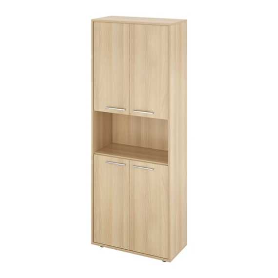 Шкаф 1 откр. полка 700х338х1845 (КЦ14+КЦ17*4) КЦ29 Канцлер