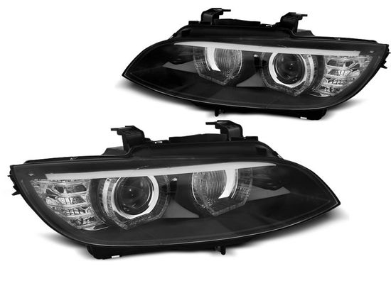Передние фары ANGEL EYES LED BLACK HID для BMW 3 E92 E93