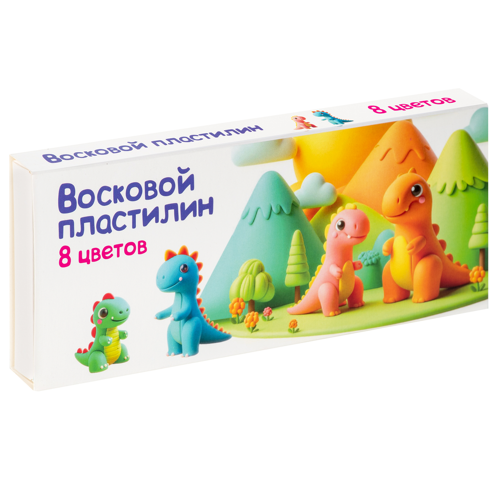 Восковой пластилин 8цв. по 15гр. (Genio Kids-art)