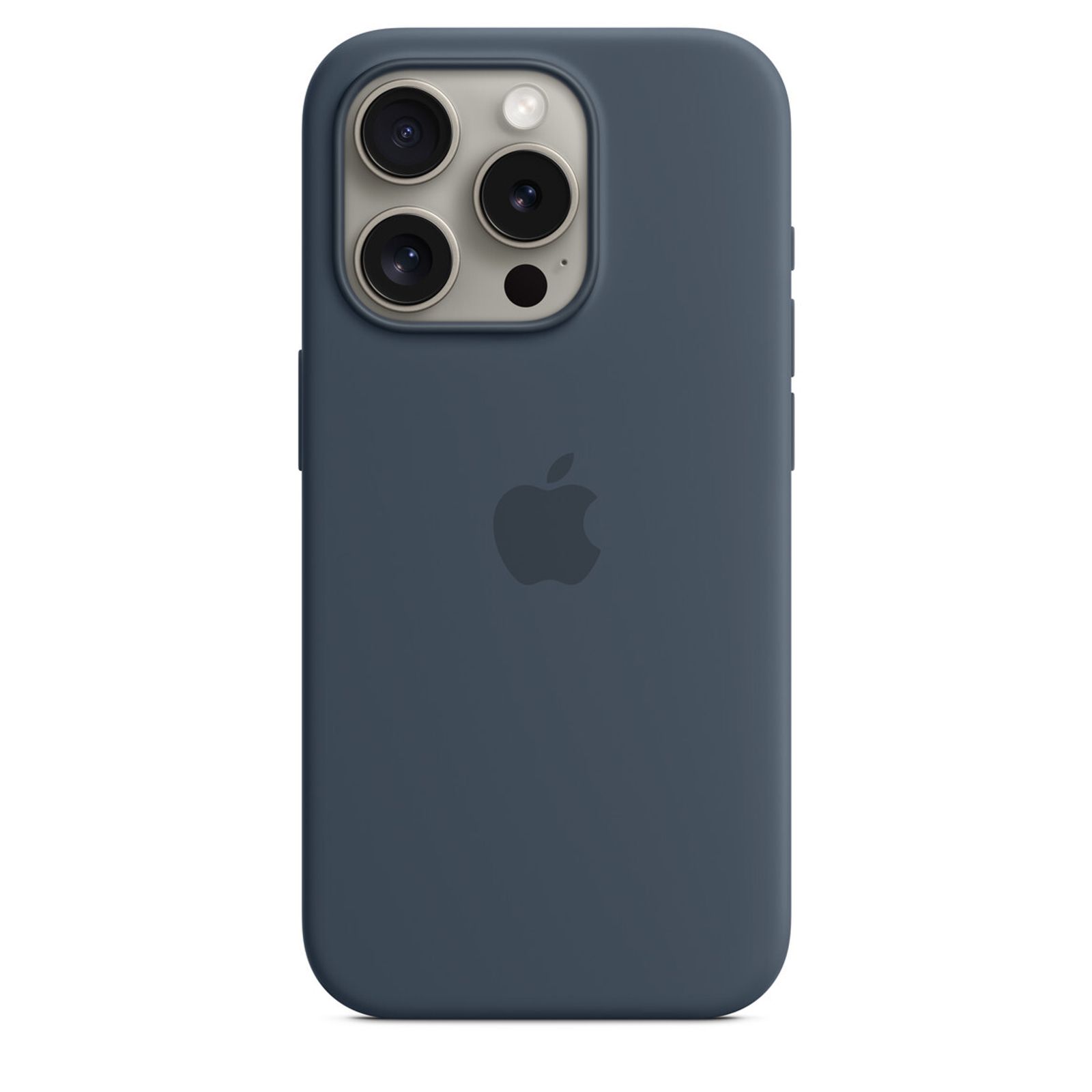 Защитный чехол Apple Silicone Case with MagSafe iPhone 15 Pro Storm Blue (Синий)