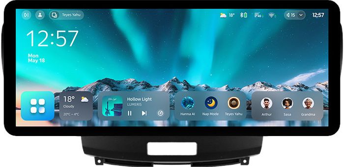 Магнитола для Honda Accord 8 2008-2012 (ШГУ монохром, рамка вниз) - Teyes CC4 монитор 12.3" 2K QLED + рамка 9, Android 14, Быстрейшая, Snapdragon 680, DSP, CarPlay, 4G SIM-слот