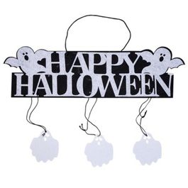 Баннер Happy Halloween Привидения фетр, 36х10 см