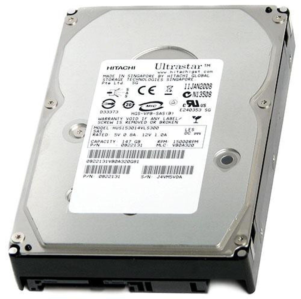 Жесткий диск Hitachi SAS Ultrastar 15K300 300Gb (U300/15K/16Mb/3,5") 0B22132