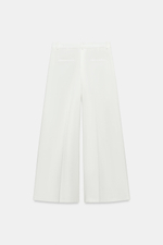 БРЮКИ WIDE-LEG С ЗАЩИПАМИ — ZW COLLECTION — ZARA