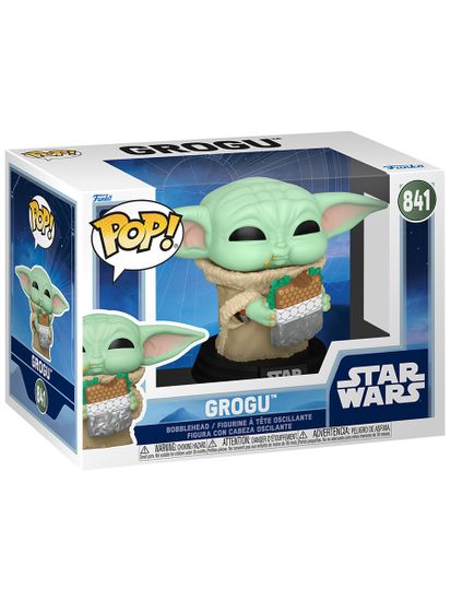 Фигурка Funko POP! Bobble Star Wars M & G Grogu with Food (841) 90821