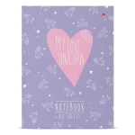 Блокнот-престиж А6 80л. "My love.Unicorn" (Альт)