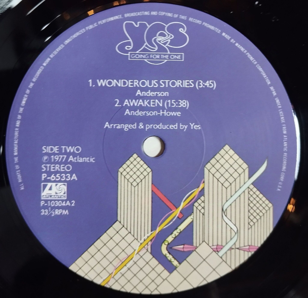 Винтажная виниловая пластинка LP Yes Going For The One (Japan 1979) (No Obi)