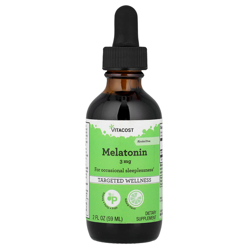 Vitacost, Melatonin, Natural, 2 fl oz (59 ml)