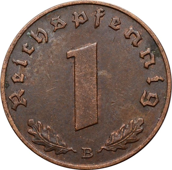 1 рейхспфенниг 1939 Германия (Третий рейх) "B"