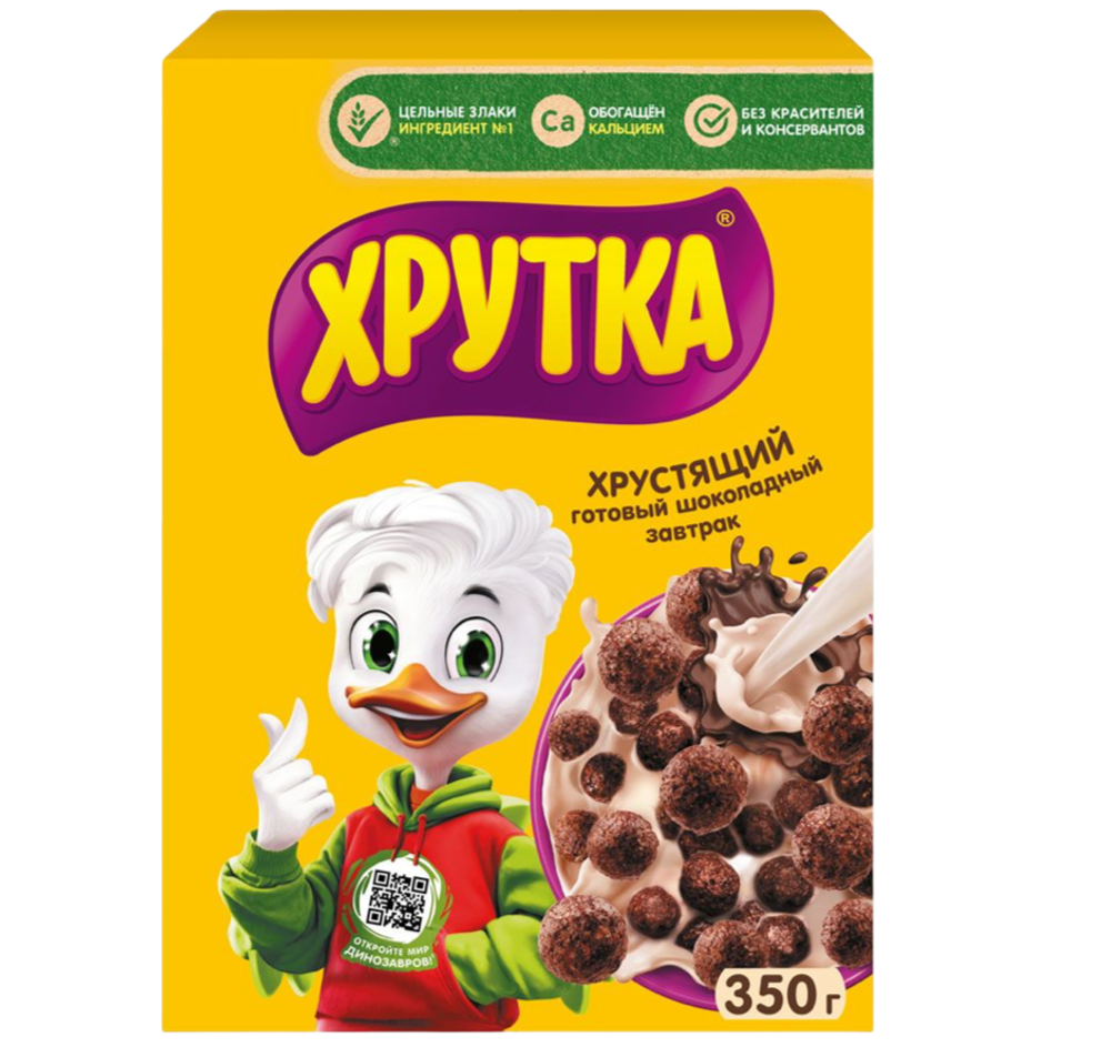 Готовый завтрак Хрутка шокол шарики 350г