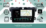 Магнитола для Mazda CX-7 2007-2012 - Vaycar VA41-0097-2K на Android 13, Быстрая, 2K QLED, CarPlay, 4G SIM-слот