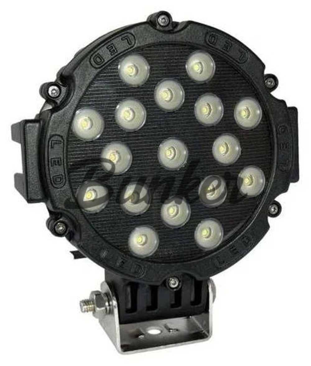Светодиодная фара круглая 12/24V Диам. - 175мм 30W 17 чипов G0239
