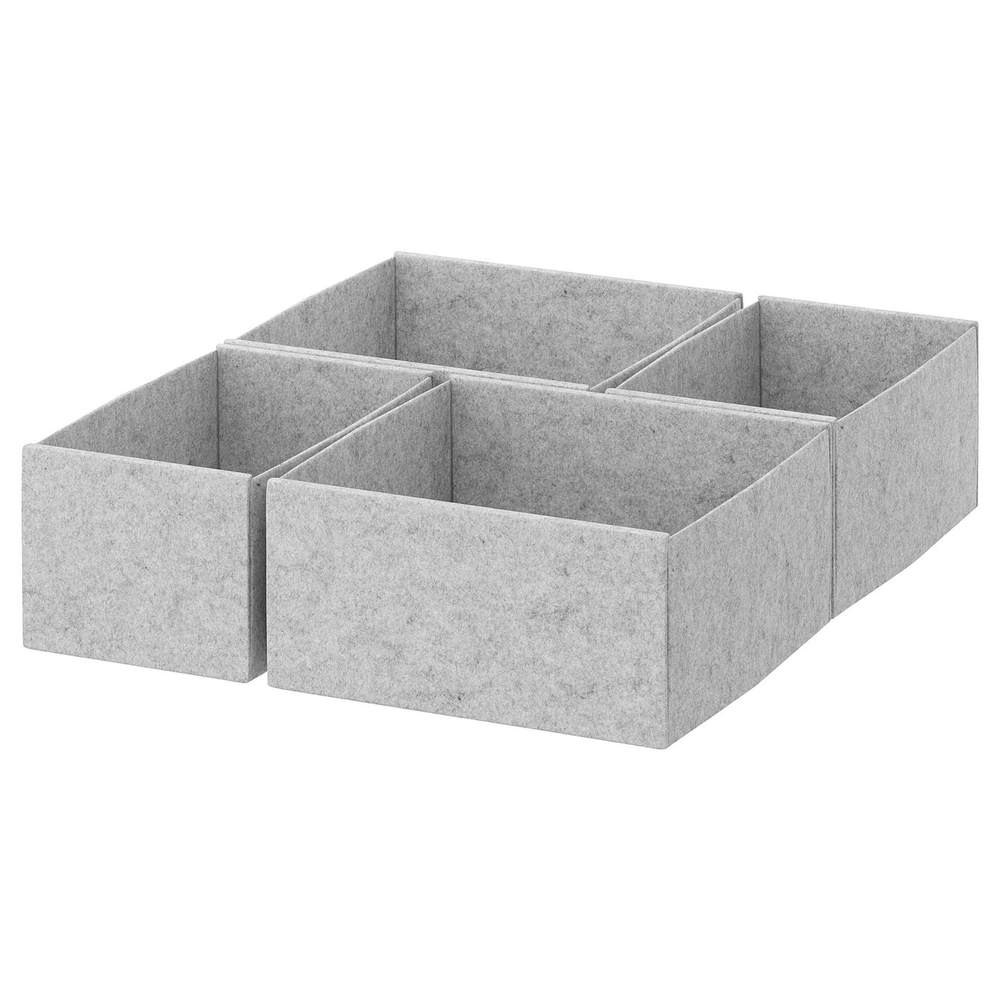 IKEA KOMPLEMENT  (ИКЕА КОМПЛЕМЕНТ)  -  Коробка, 4 шт. - светло-серая 40x54 см