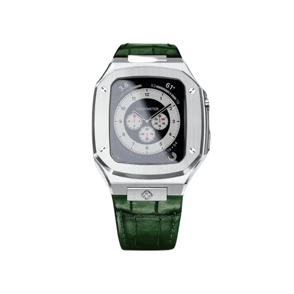Корпус для Apple Watch - CL44 - Silver / Green