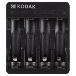 Зарядное устройство для аккумуляторов Kodak USB Overnight charger with 4 x AAA 1100 mAh [K4AA/AAA] | Kodak