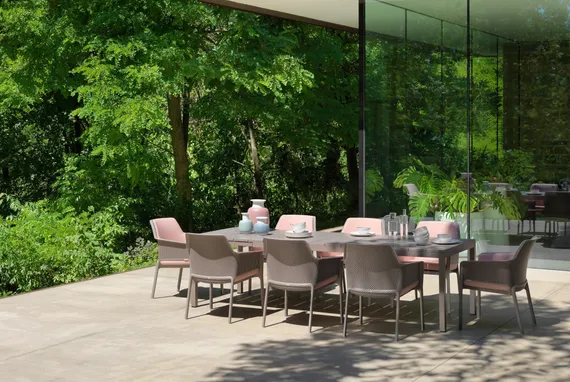 Стол металлический Rio Alu 210 Fix, 210х85 см, тортора