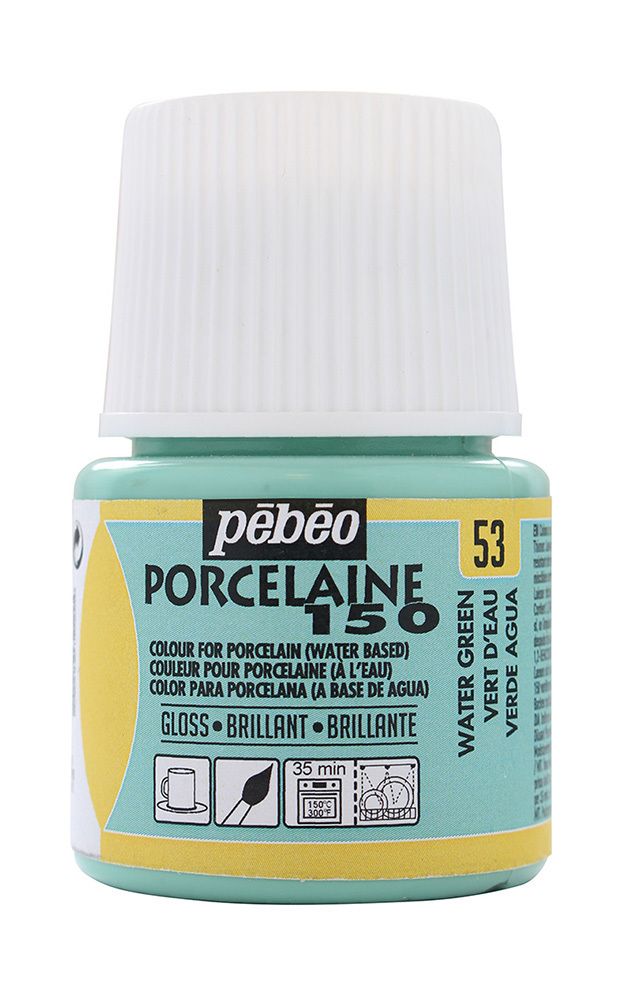 Краска по фарфору и керамике (под обжиг) пастельная Porcelaine 150 45 мл, 024-053 зеленый, Pebeo Краска по фарфору и керамике (под обжиг) пастельная Porcelaine 150 45 мл, 024-053 зеленый, Pebeo