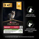 Сухой корм PRO PLAN HEALTHY Start для щенков средних пород с курицей 3 кг