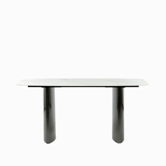 Обеденный стол Geometry 160х80 см, белая керамика