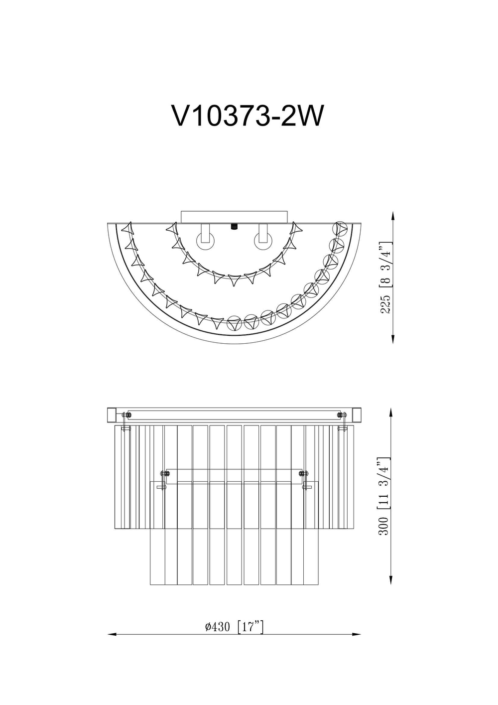 Светильник настенный Moderli V10373-2W Avista