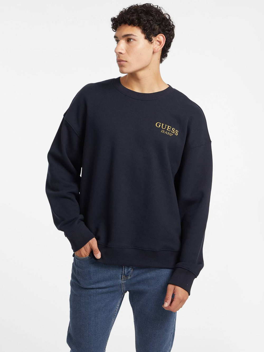 Худи Guess Jeans - темно-синий(M4BQ40 K9V31)