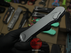 Нож Heretic Hydra V4 Single Edge S/E Standard SilverGray - светлая рукоять, светлый клинок