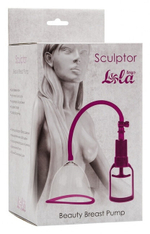 Большая вакуумная колба-помпа для груди Beauty Breast Pump размер M (прозрачный с фиолетовым) (Цвет: прозрачный с фиолетовым)