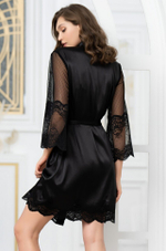 Халат 3893 Aurelia MiaMia (nero черный L/XL)