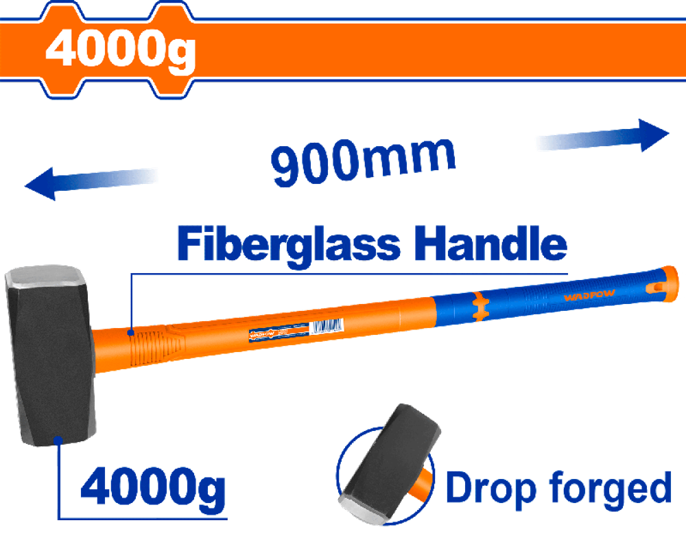 Кувалда 4000 г, 90 см (4) WADFOW WHM2340