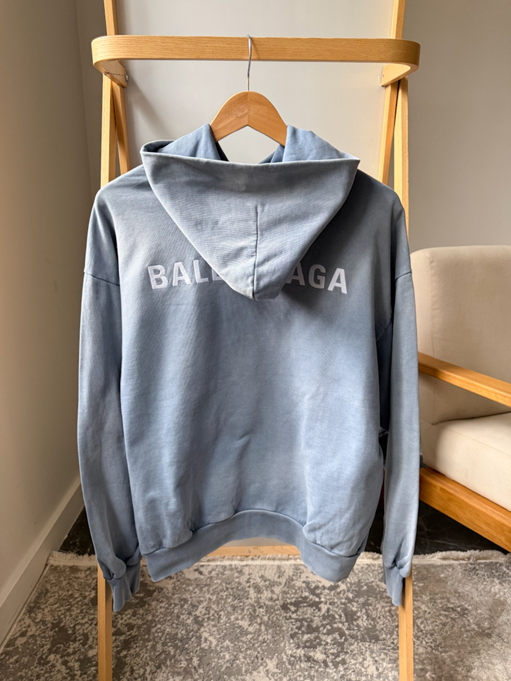 Хлопковое худи Balenciaga, XXS