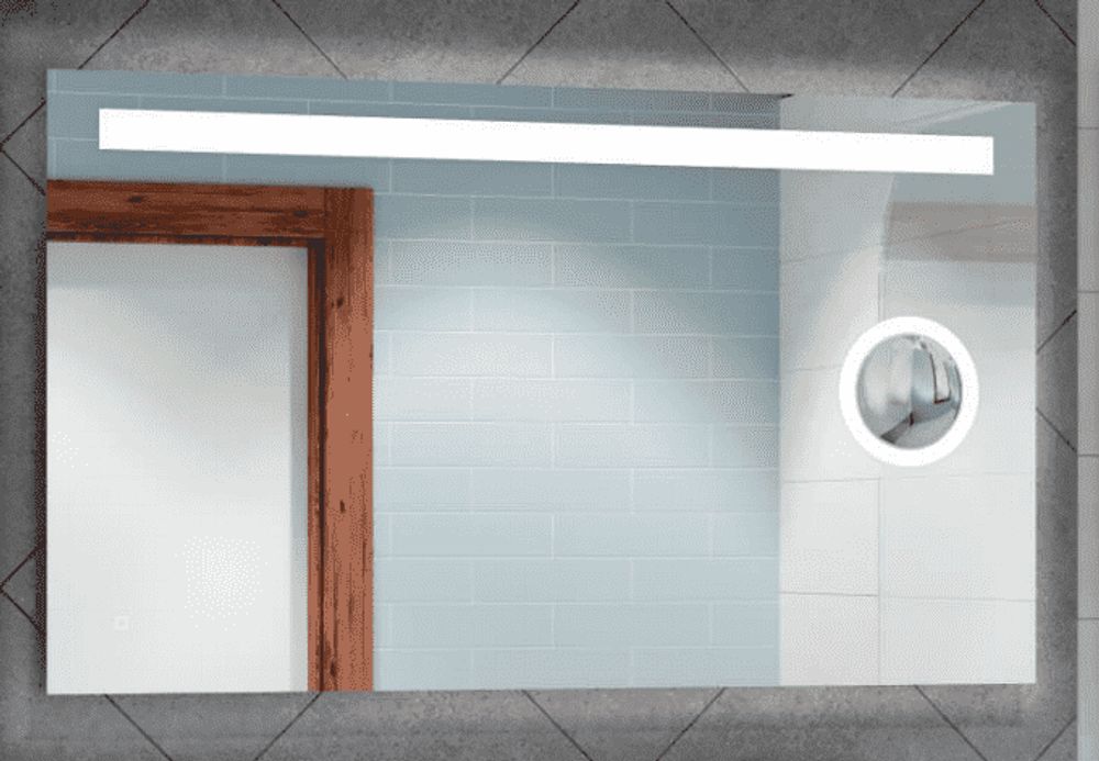 Зеркало Eldorado Led 1200х700 с увеличительным зеркалом