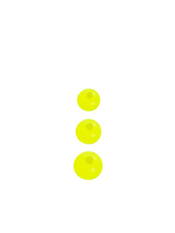 Бусины пластиковые для монтажа рыболовных оснасток Plastic Bead CHARTREUSE XA-9260 №5