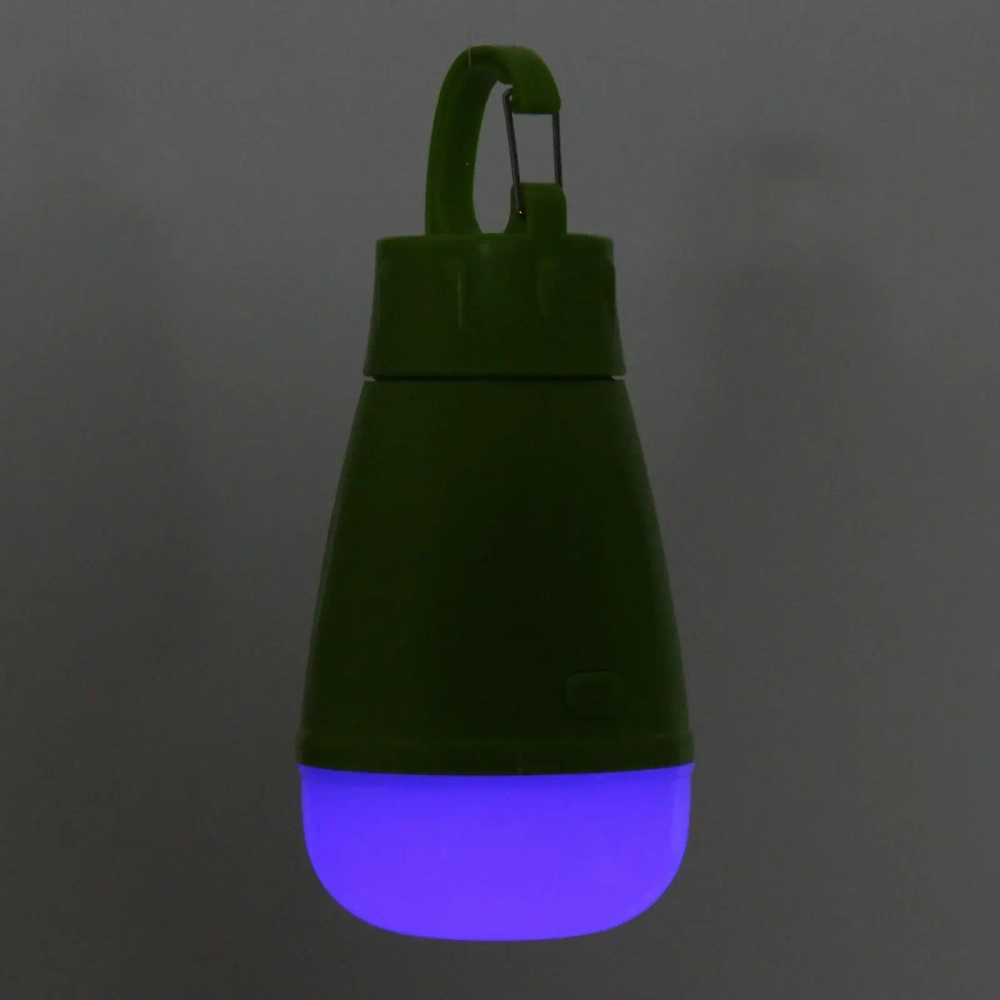 Фонарь туристический подвесной 3 режима, 3LED, 3AAA карабин 5688