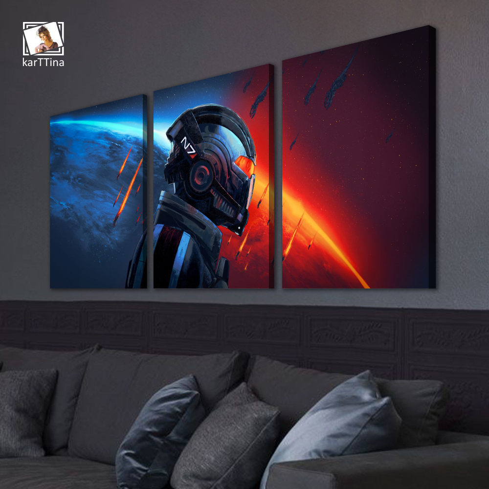 Картина на стену модульная Starfield, 150 см х 70 см