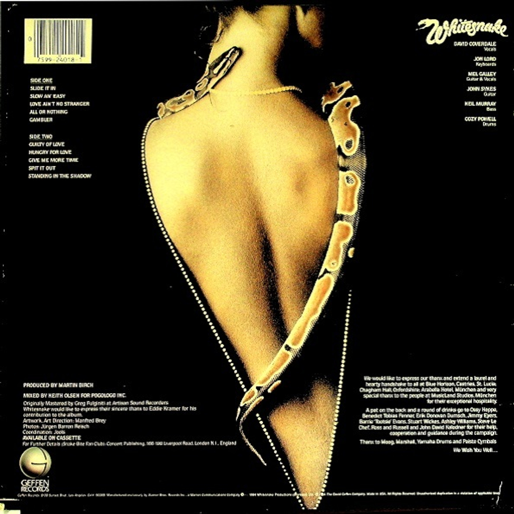 Whitesnake / Slide It In (LP)