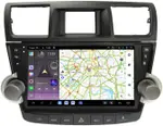 Магнитола для Toyota Highlander 2 2007-2013 XU40 - Kuberg SF-1431-2 (рамка кнопки + крутилки) QLed+2K, Android 13, Быстрейшая, CarPlay, 4G SIM-слот