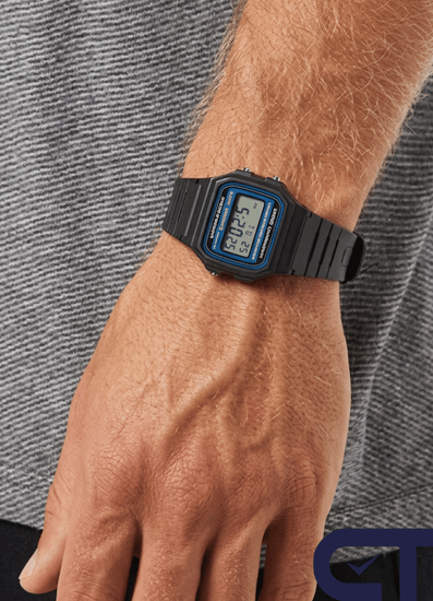Casio F-105W-1A — мужские цифровые часы с электролюминесцентной подсветкой