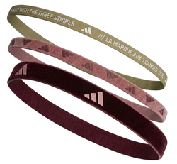 Повязка на голову Adidas Multiple Width Training 3PP - maroon/magic mauve/halo green/white