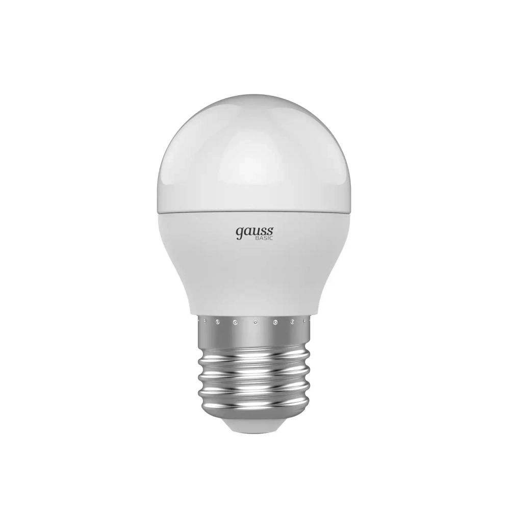 Лампа Gauss LED Basic Шар 7,5W E27 690lm 4100K 1053228