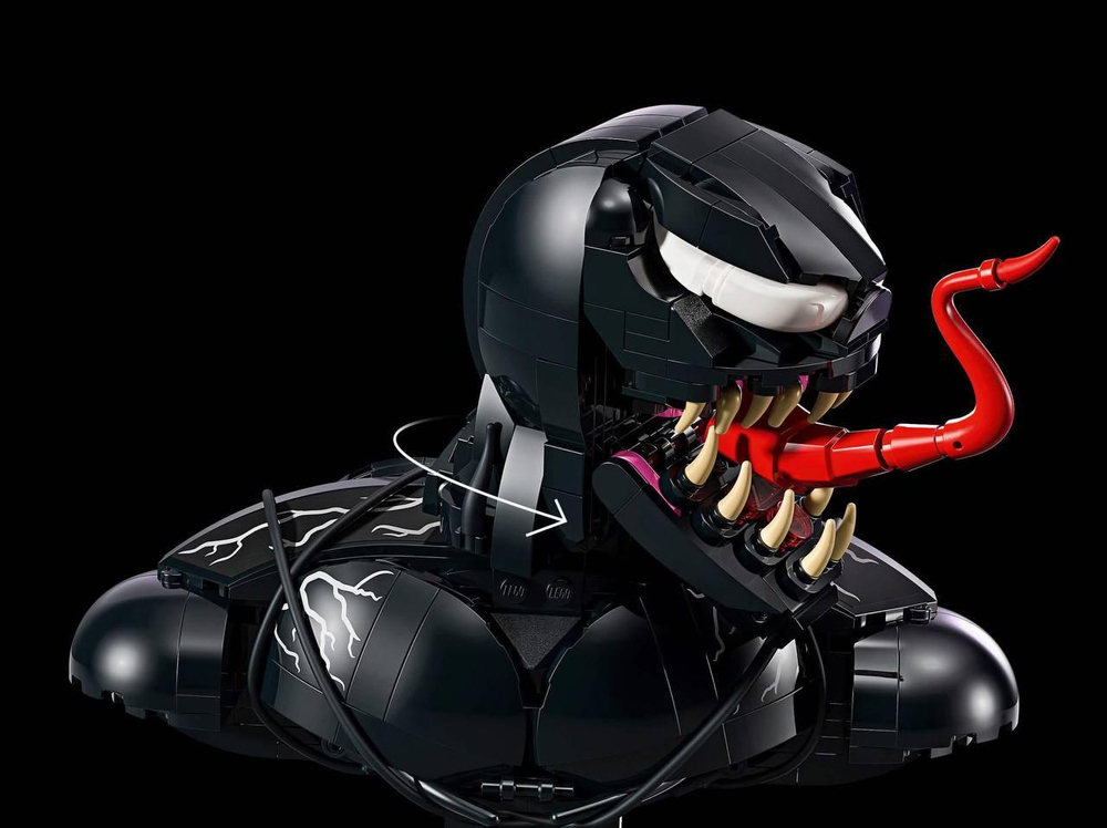 Конструктор Лего Марвел Бюст Венома 76356 | LEGO Marvel Venom Bust | коллекционная фигура Венома | 413 деталей | 18+